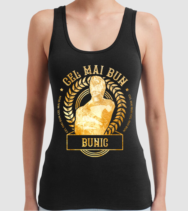 Cel mai bun bunic model negru pe tricou