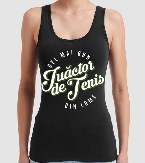 Cel mai bun Juăctor de tenis din lume model negru pe tricou