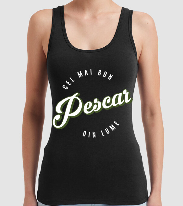 Cel mai bun Pescar din lume model negru pe tricou