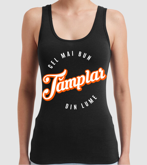 Cel mai bun TÂMPLAR din lume model negru pe tricou