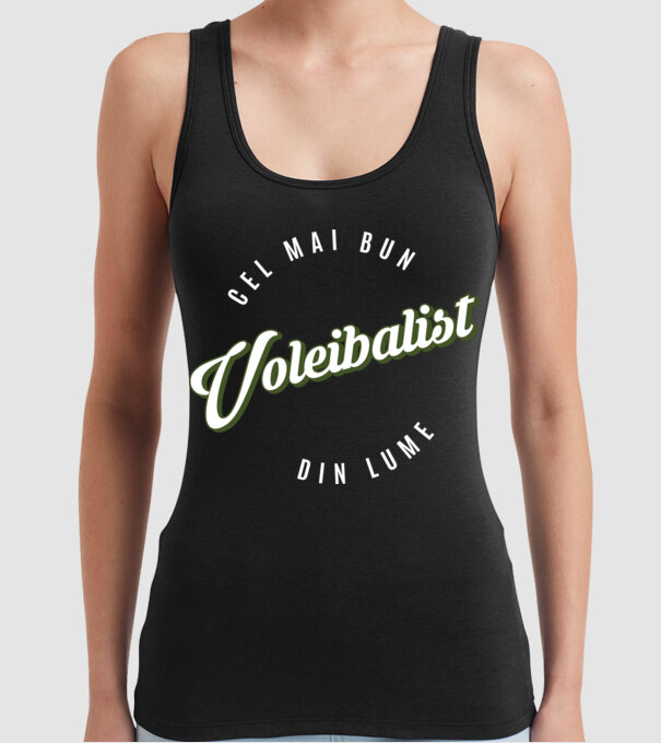 Cel mai bun Voleibalist din lume model negru pe tricou
