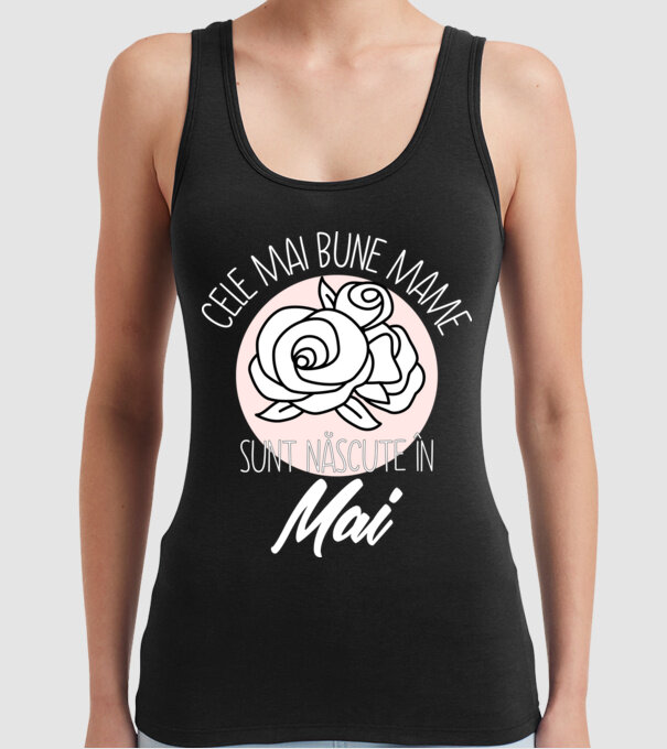 Cele mai bune mame sunt născute în Mai model negru pe tricou