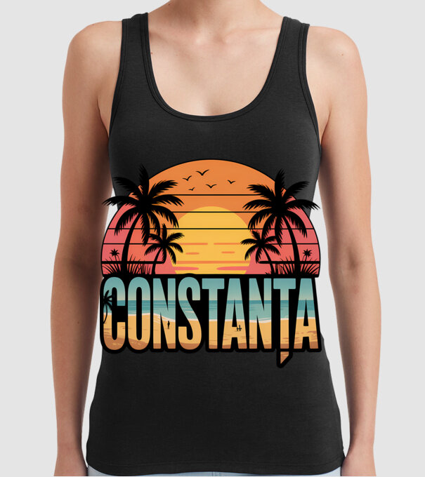 Constanța model negru pe tricou
