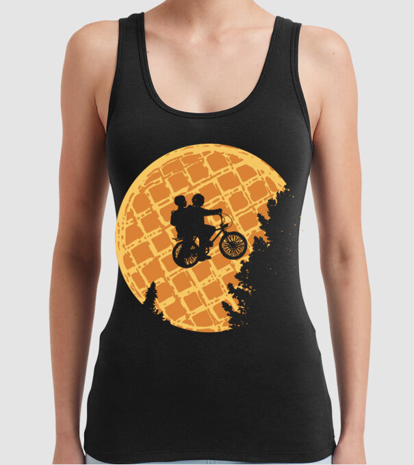 cookie moon stranger things model negru pe tricou