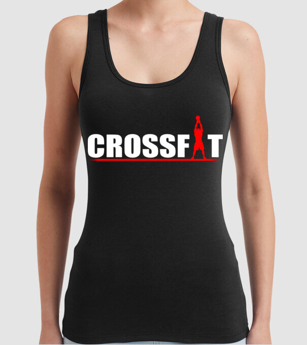 Crossfit model negru pe tricou
