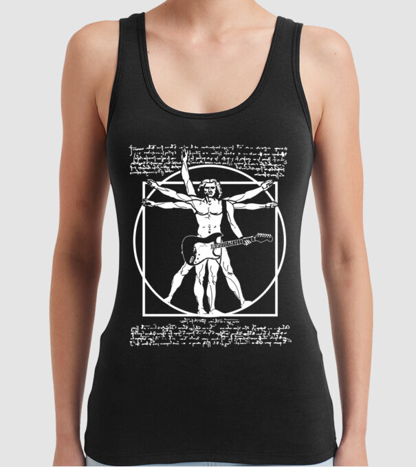 Da Vinci model negru pe tricou