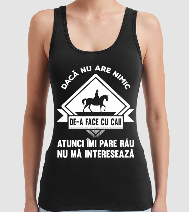 dacă nu are nimic de-a face cu caii, atunci îmi pare rău, nu mă interesează model negru pe tricou