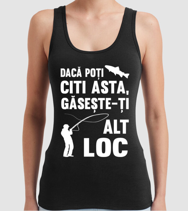 Dacă poți citi asta, găsește-ți alt loc model negru pe tricou