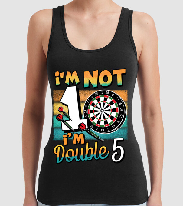 Darts Birthday 10 years old model negru pe tricou