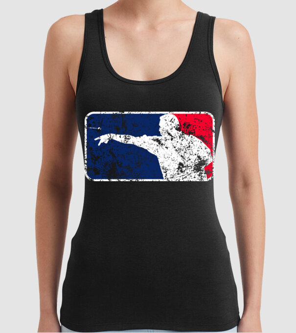 Darts League Destroy model negru pe tricou
