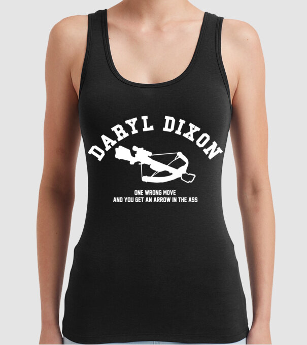 Daryl Dixon model negru pe tricou