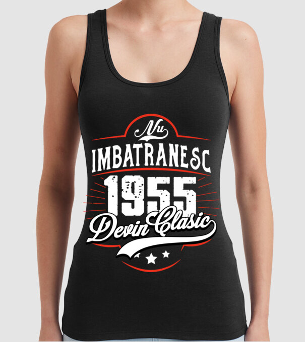 Devin Clasic - 1955 model negru pe tricou