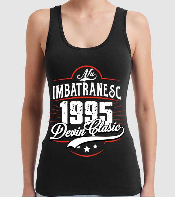 Devin Clasic - 1995 model negru pe tricou