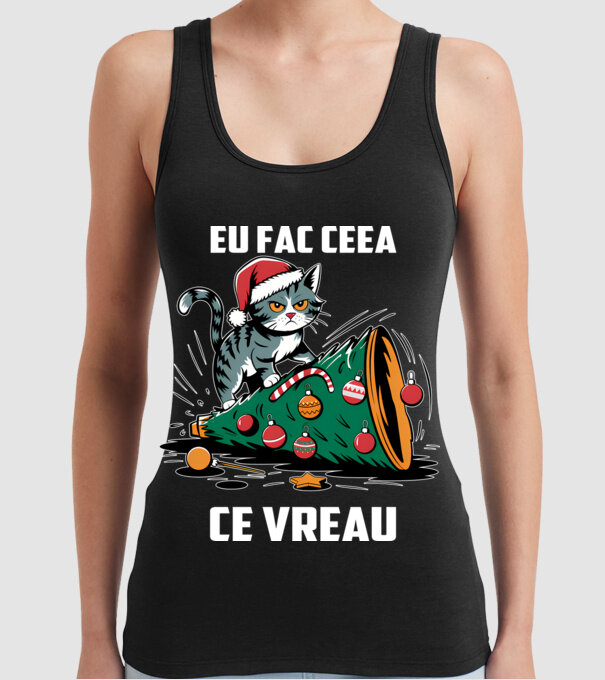 Eu fac ceea ce vreau Negru model negru pe tricou