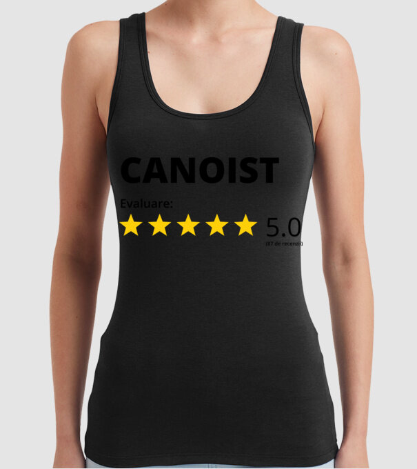 Evaluare 5 CANOIST model negru pe tricou
