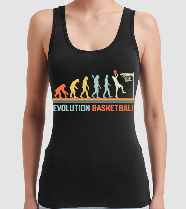 Evolution basketball model negru pe tricou