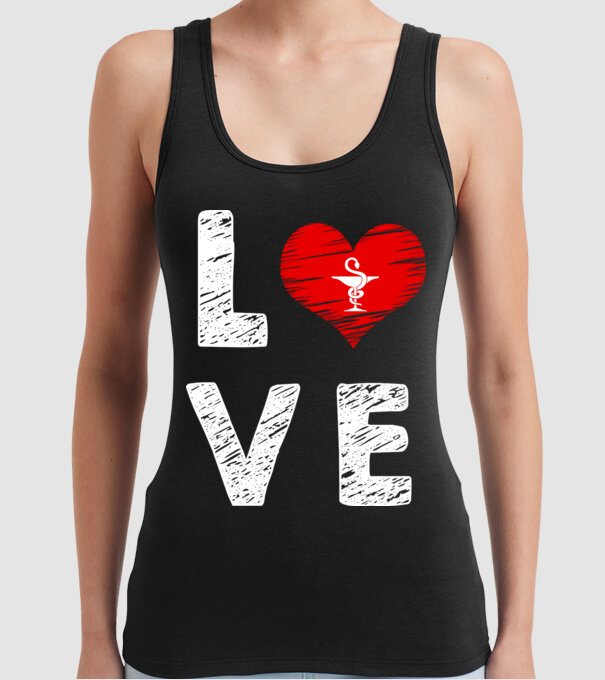 Farmacist love model negru pe tricou