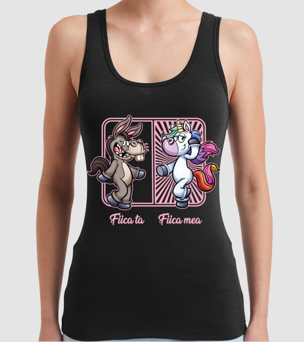 fiica ta - fiica mea model negru pe tricou
