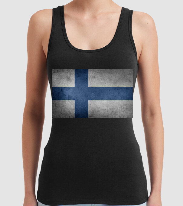 FINLAND model negru pe tricou