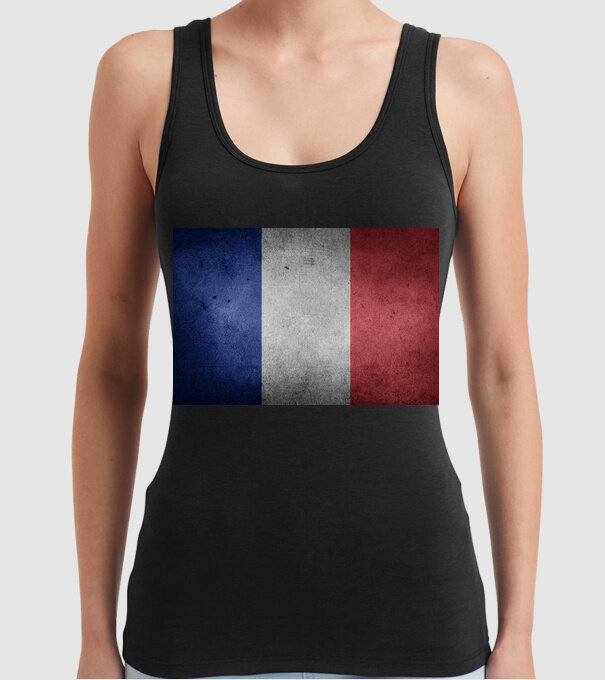 FRANCE model negru pe tricou