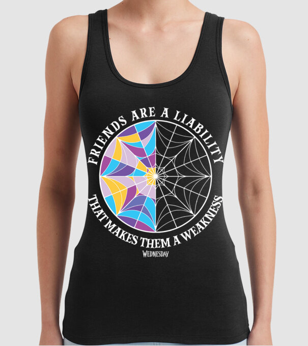  Friends are liability model negru pe tricou