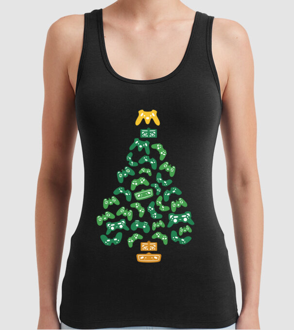 Gamer tree model negru pe tricou
