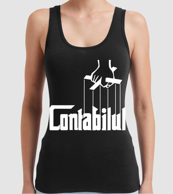 Contabilul model negru pe tricou