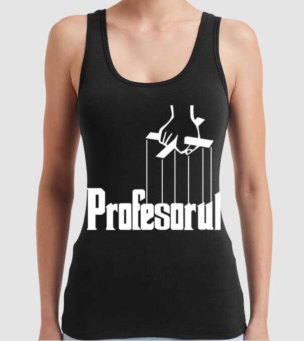 Profesorul model negru pe tricou