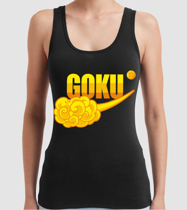 goku cloud model negru pe tricou