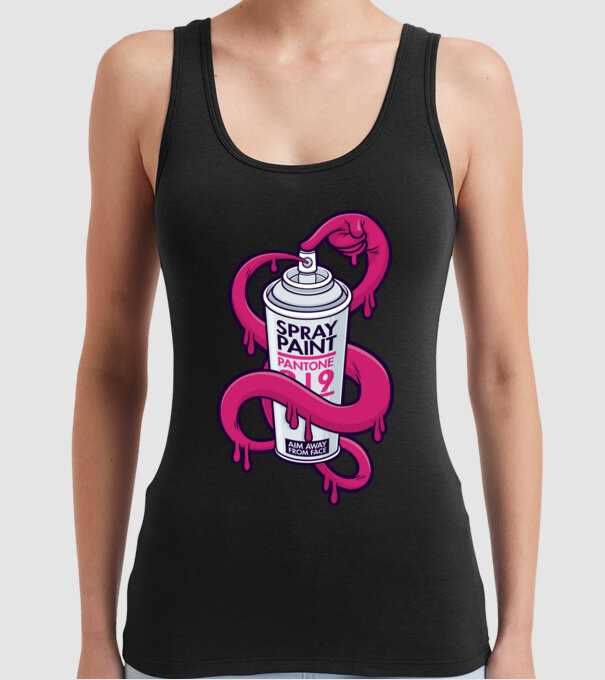 Graffiti model negru pe tricou