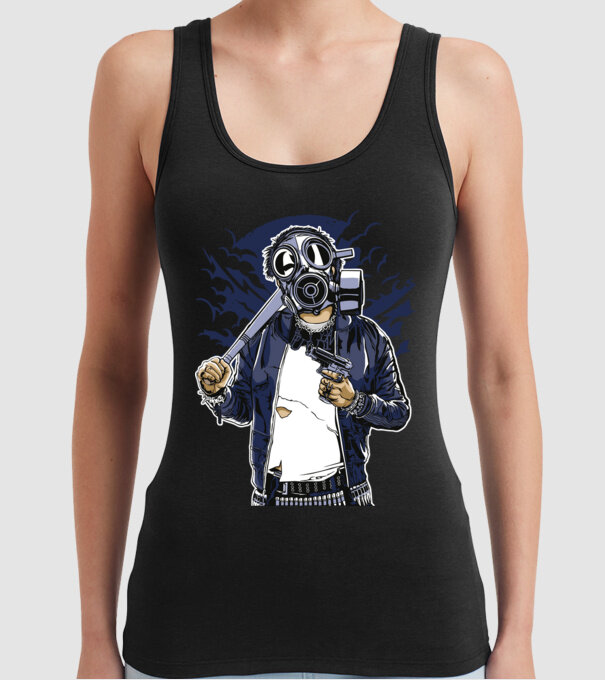 Graffiti model negru pe tricou