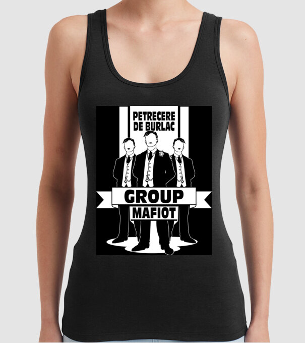 Group Mafiot model negru pe tricou