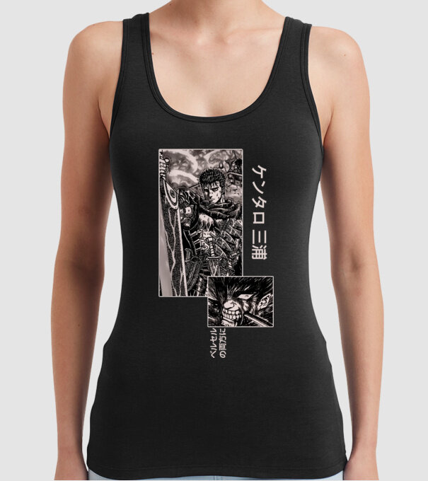 Guts Berserk model negru pe tricou