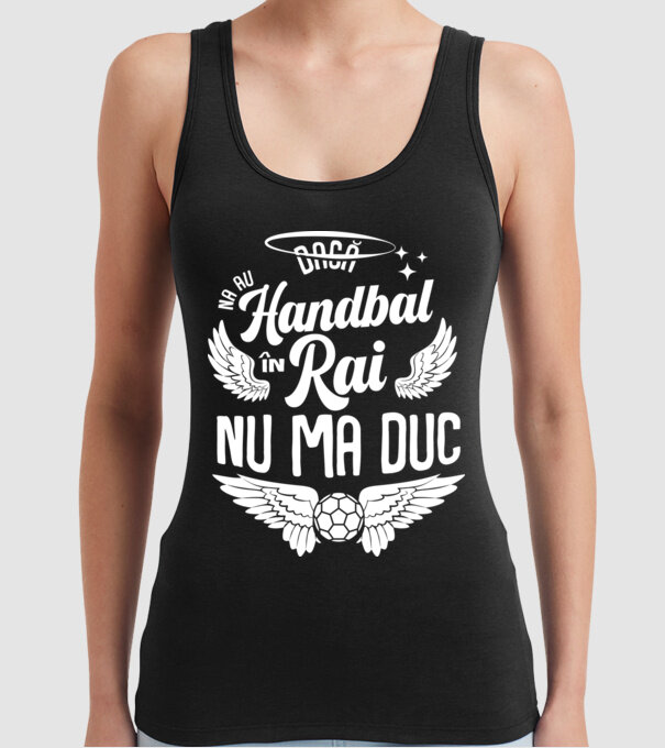 Handbal în Rai model negru pe tricou