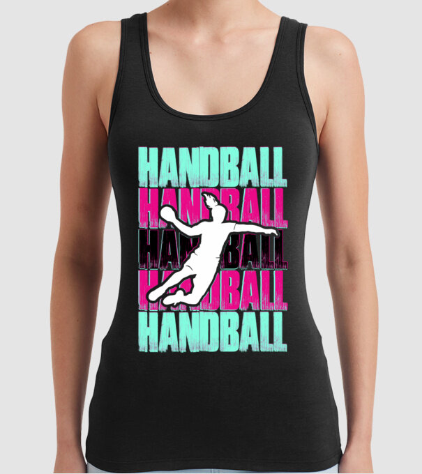 handball model negru pe tricou