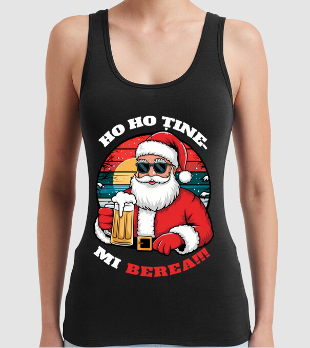 Ho ho ține mi berea! Negru model negru pe tricou