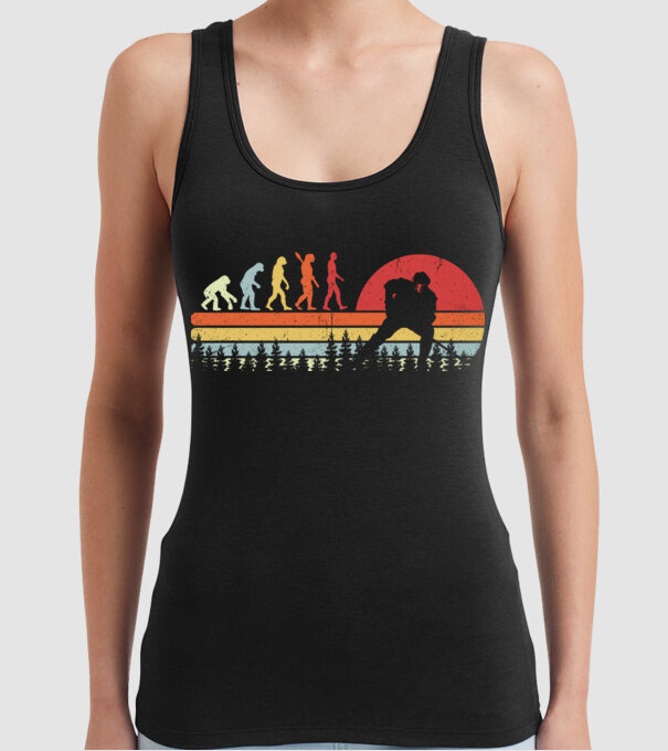 Hockey evolution model negru pe tricou