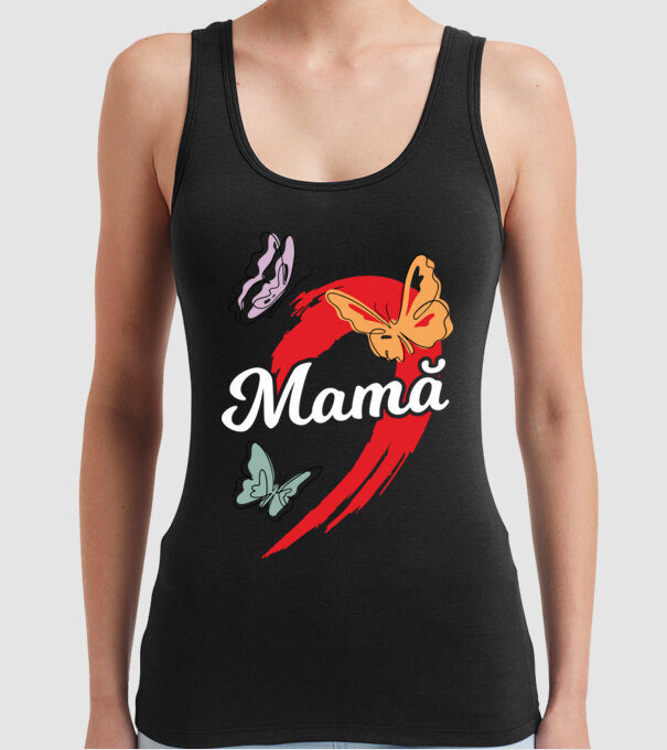 Mamă model negru pe tricou