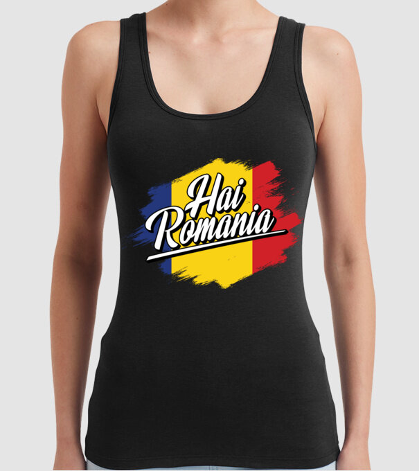 Inscripție cu steag model negru pe tricou
