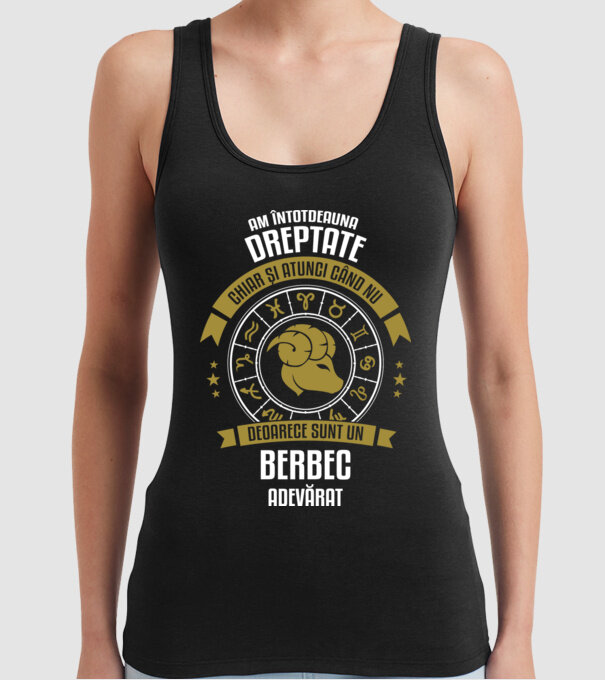Întotdeauna am dreptate. Chiar și atunci, când nu am, deoarece sunt din berbec. model negru pe tricou