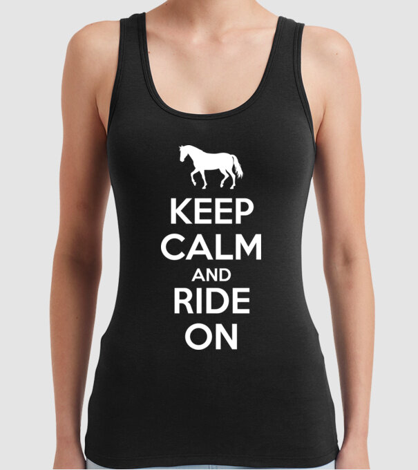keep calm model negru pe tricou