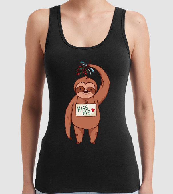 Leneș model negru pe tricou