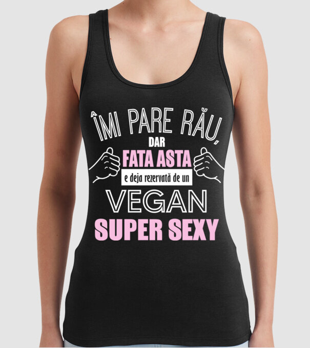 mi pare rău, dar fata asta e deja rezervată de un vegan super sexy model negru pe tricou
