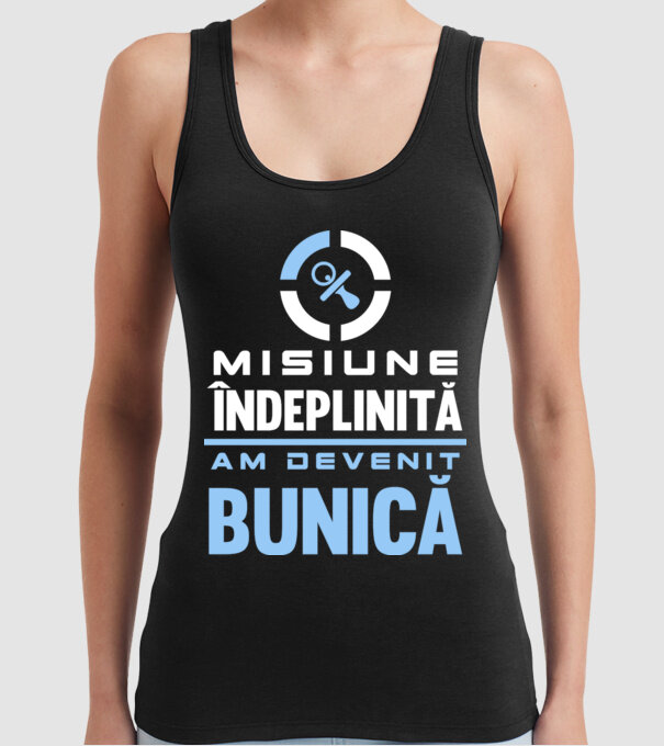 Misiune îndeplinită - am devenit bunică model negru pe tricou