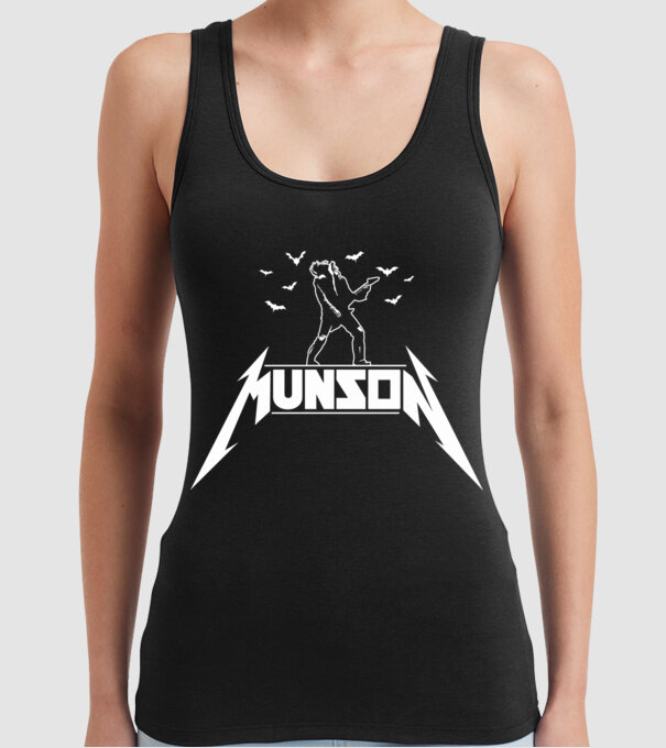 munson parody stranger things model negru pe tricou