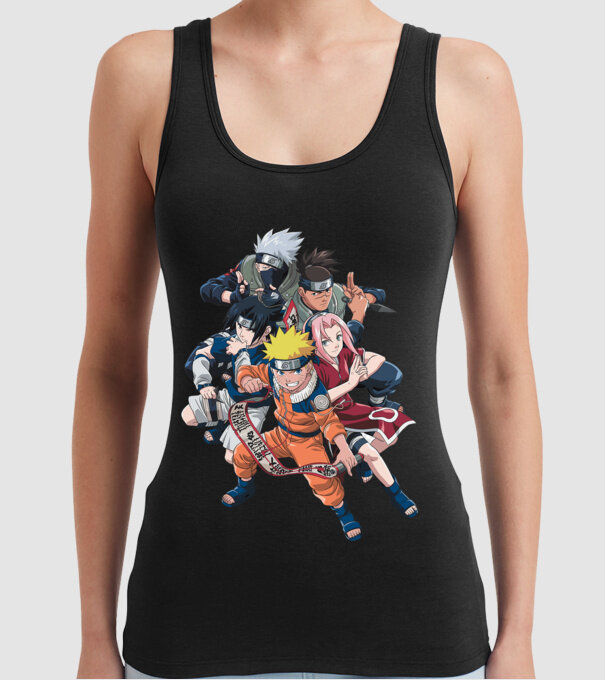 NARUTO model negru pe tricou