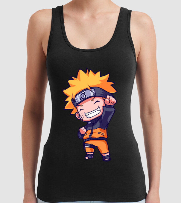 NARUTO model negru pe tricou