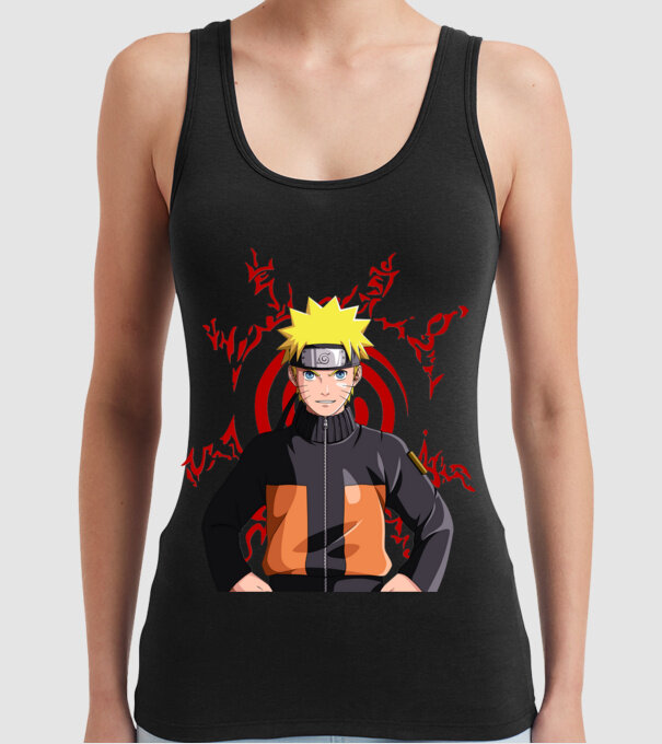 NARUTO model negru pe tricou