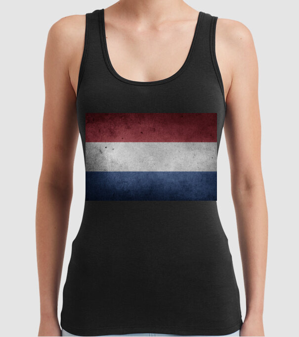 NETHERLANDS model negru pe tricou