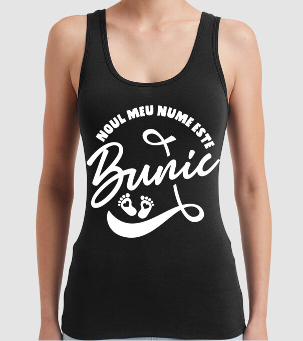 Noul meu nume este Bunic model negru pe tricou